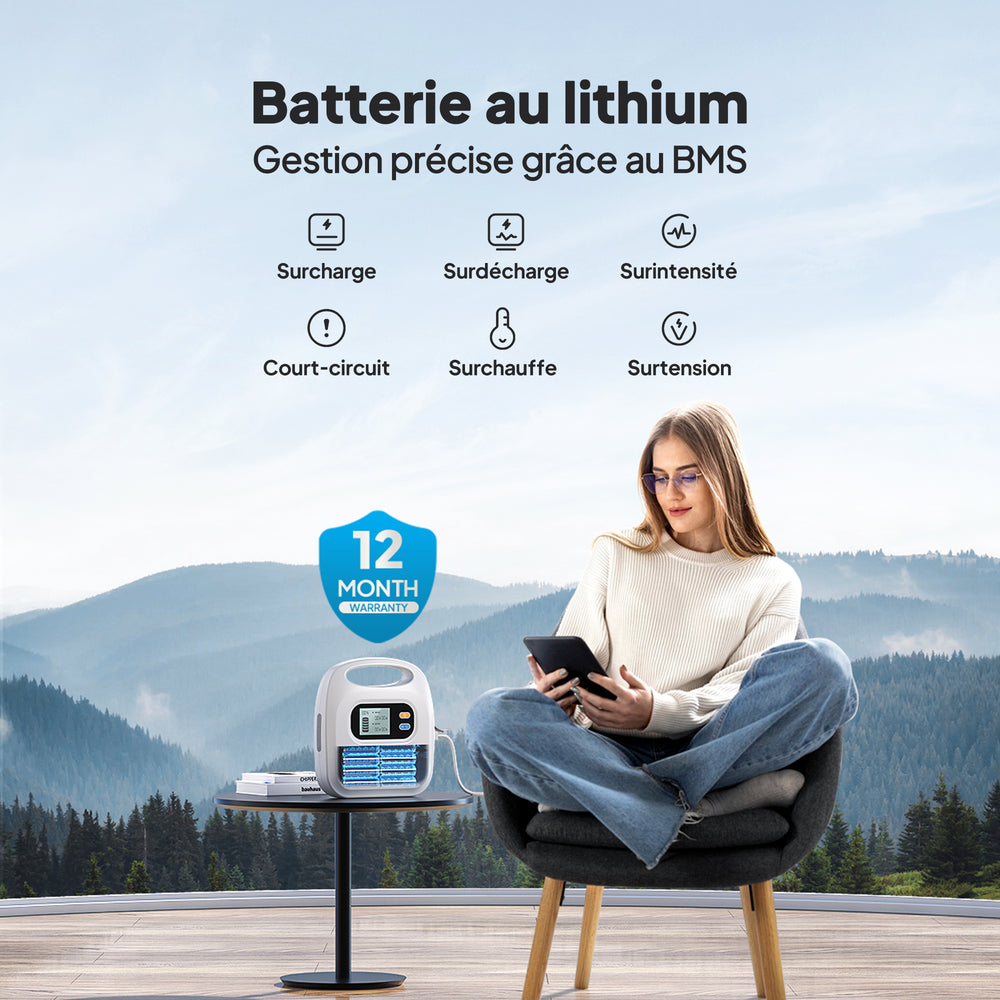 BLUETTI X30 Batterie externe CPAP de 297 Wh pour le camping, les voyages et les urgences