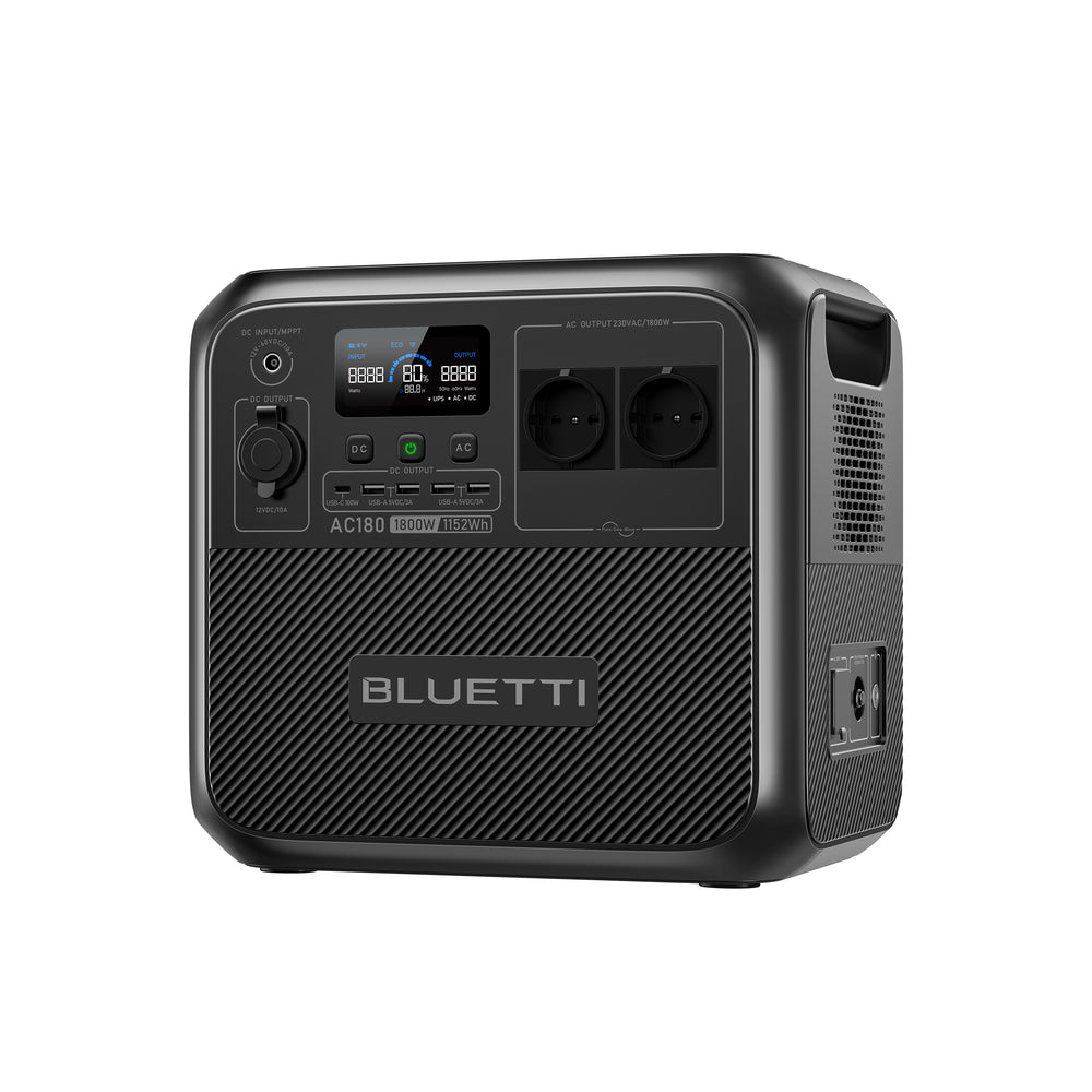 BLUETTI AC180 Station électrique portable | 1 800 W, 1 152 Wh