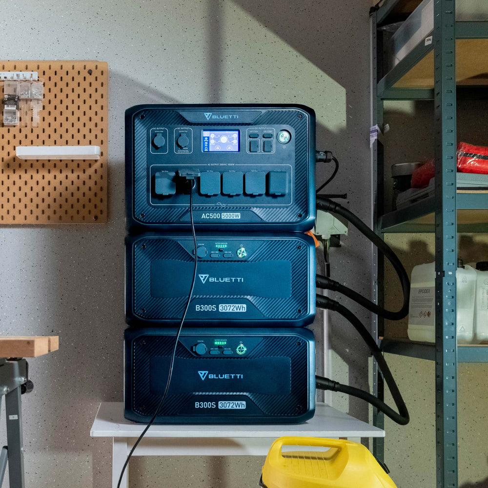 BLUETTI AC500+B300S Batterie de secours domestique | 5000 W / 3072 Wh