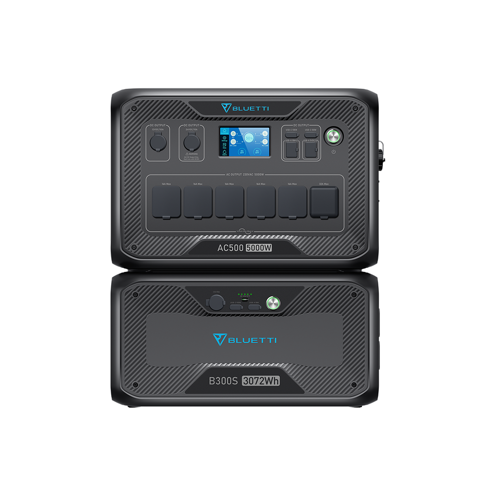 BLUETTI AC500+B300S Batterie de secours domestique | 5000 W / 3072 Wh