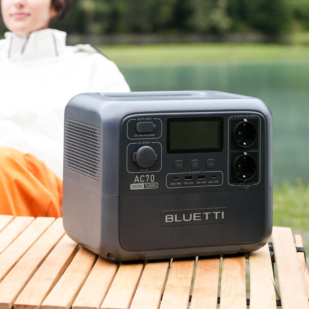 BLUETTI AC70 Station électrique portable | 1000 W, 768 Wh