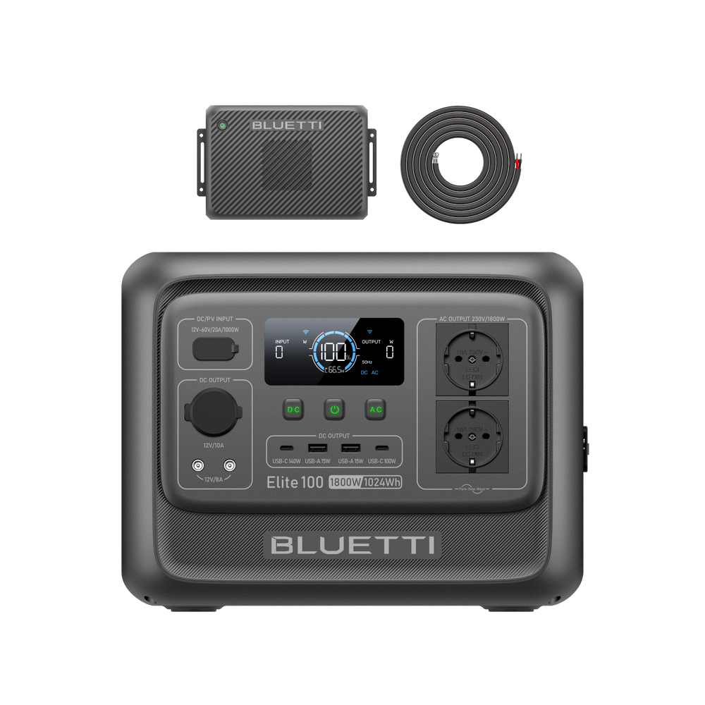 BLUETTI Elite 100 V2 Station électrique portable | 1 800 W, 1 024 Wh