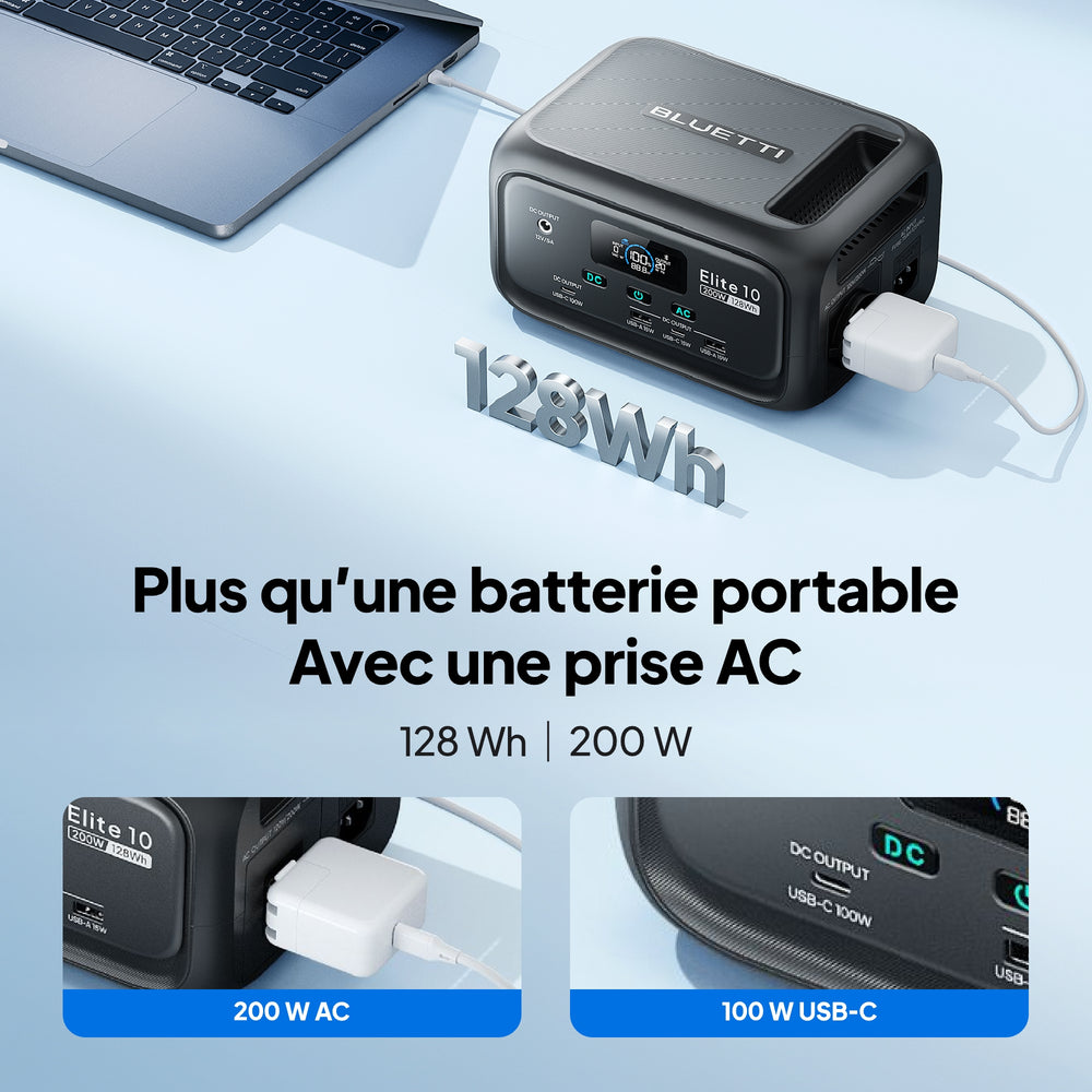 BLUETTI Elite 10 Mini Station Électrique
