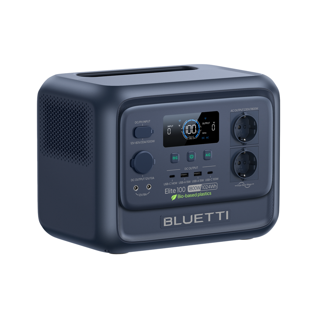 BLUETTI Elite 100 V2 Station électrique portable | 1 800 W, 1 024 Wh