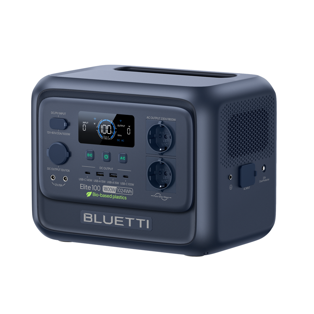 BLUETTI Elite 100 V2 Station électrique portable | 1 800 W, 1 024 Wh
