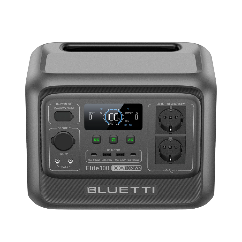 BLUETTI Elite 100 V2 Station électrique portable | 1 800 W, 1 024 Wh
