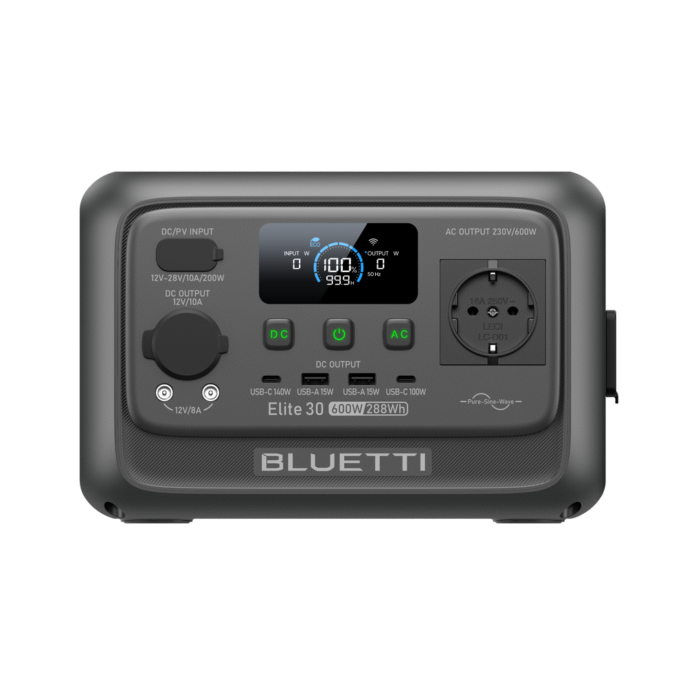 BLUETTI Elite 30 V2 Station électrique portable | 600 W 288 Wh