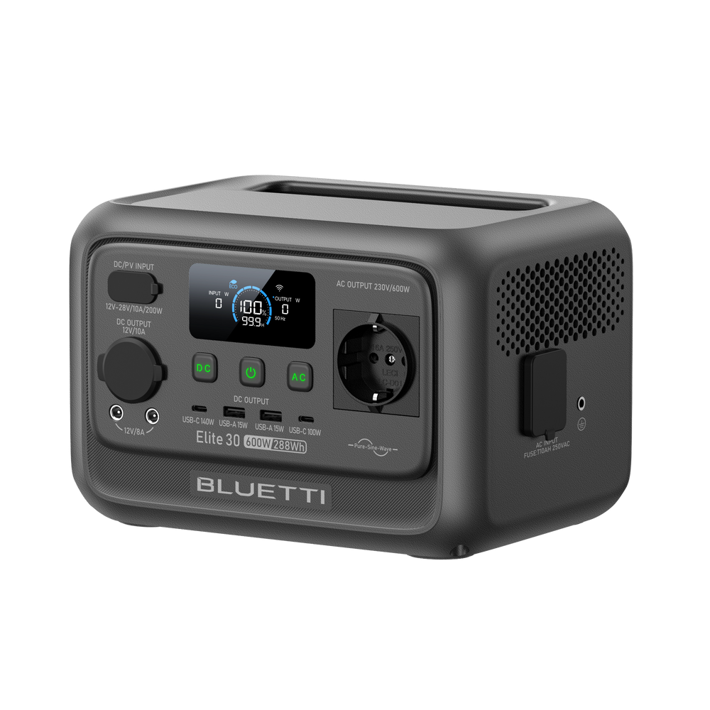 BLUETTI Elite 30 V2 Station électrique portable | 600 W 288 Wh