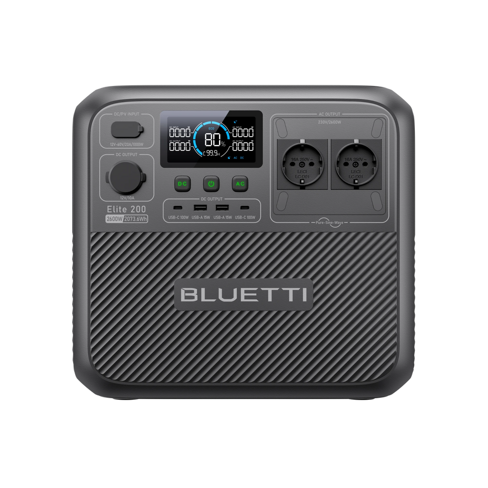 BLUETTI Elite 200 V2 Station électrique portable | 2 073,6 Wh, 2 600 W