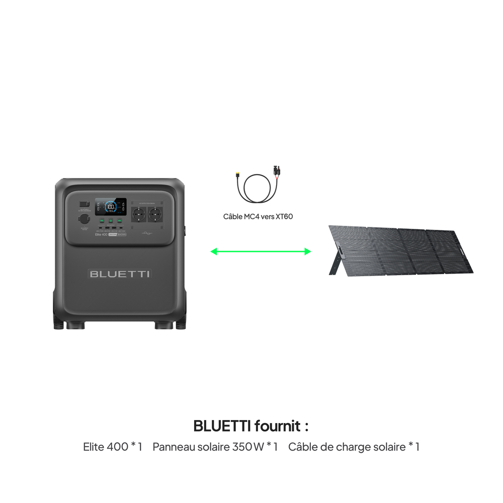 BLUETTI Elite 400 Station d’alimentation portable | 2 600 W 3 840 Wh