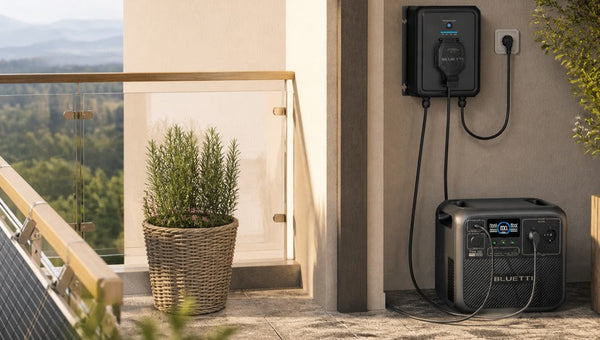Balco Transfer Hub Elite 200 V2 sur un balcon élégant