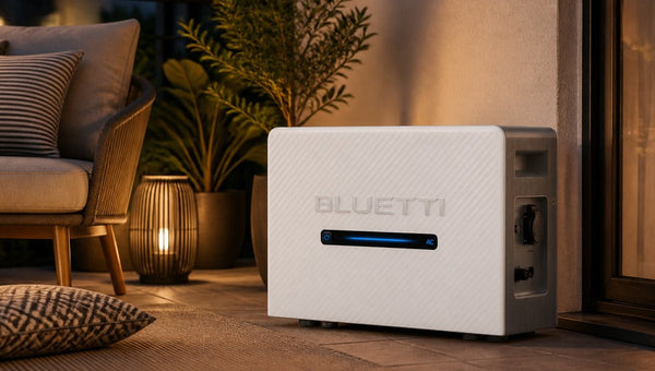 BLUETTI Balco 260 solaire sur un balcon moderne