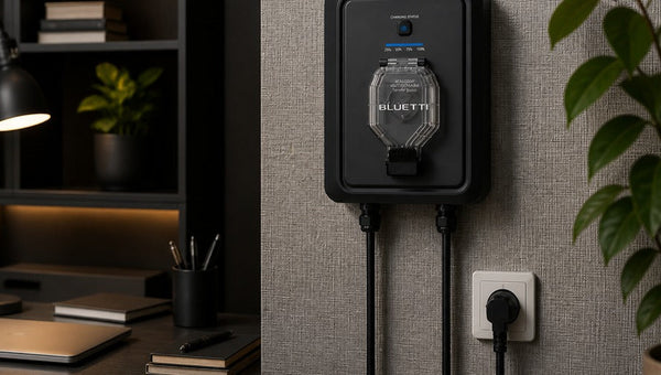 BLUETTI Balco Transfer Hub dans un bureau contemporain