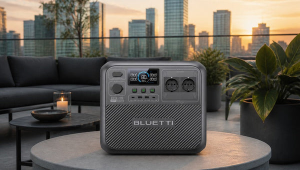 BLUETTI Elite 200 V2 batterie externe sur terrasse moderne