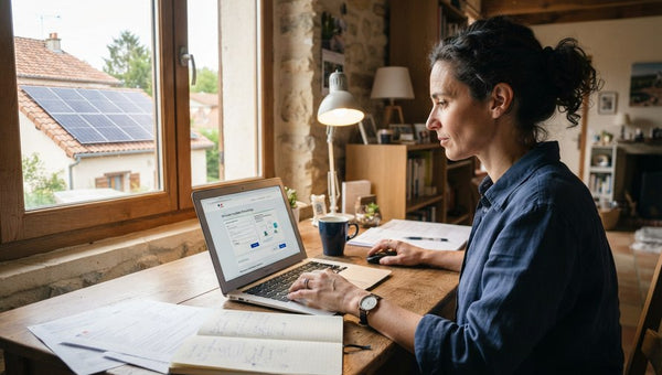 Déclaration Enedis sur ordinateur à la maison