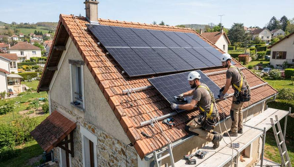 Installation de panneau solaire sur toiture