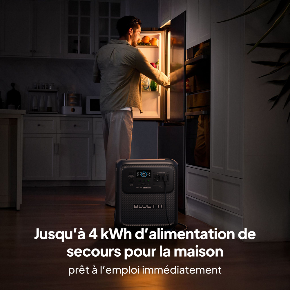 BLUETTI Elite 400 Station d’alimentation portable | 2 600 W 3 840 Wh