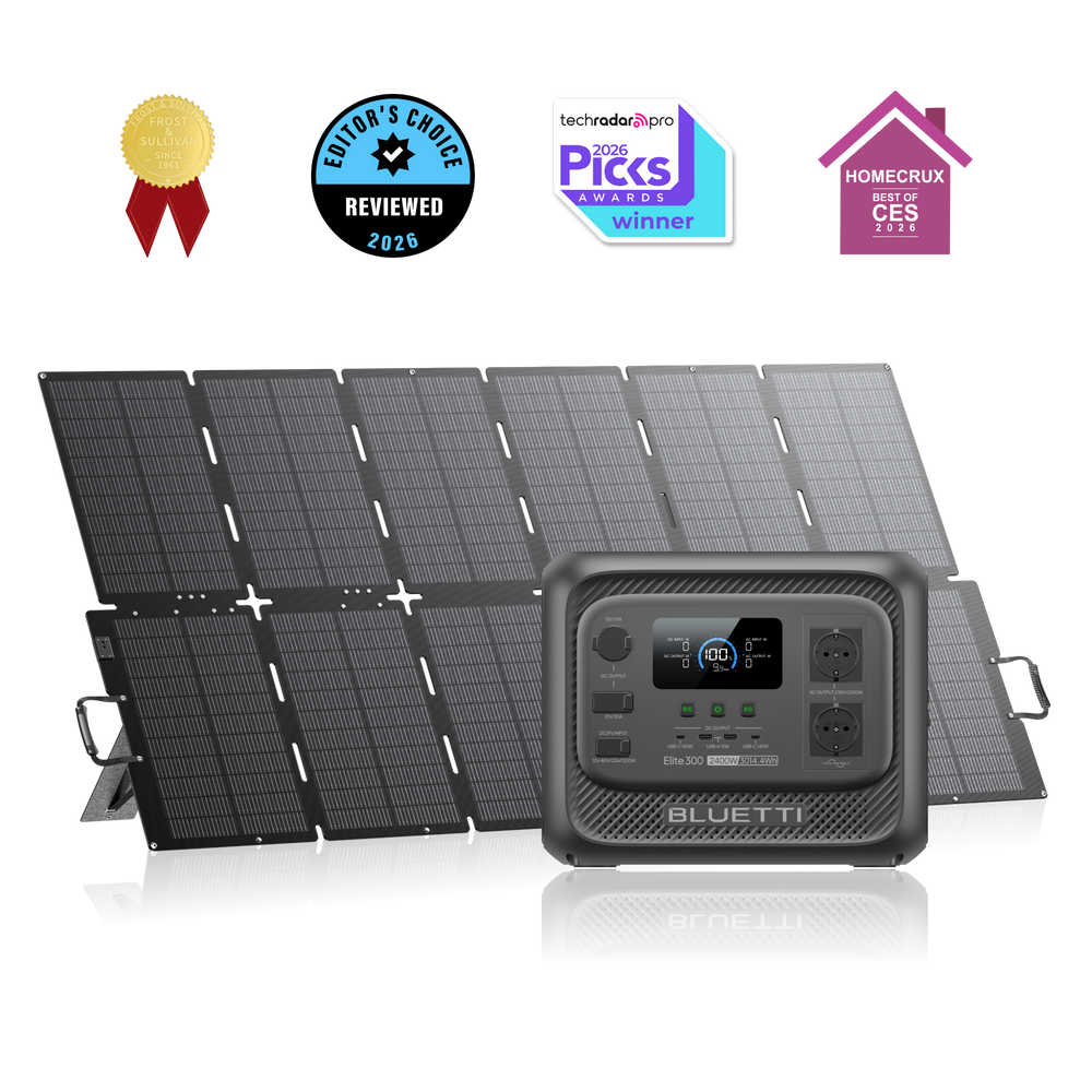 Elite 300 + 500W | 2 400 W, 3 014,4 Wh, 500 W Solaire