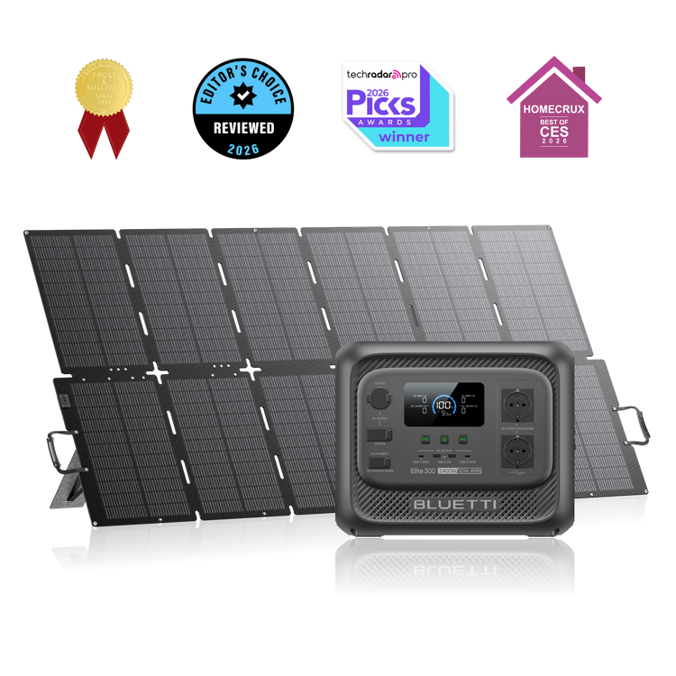 Elite 300 + 500W | 2 400 W, 3 014,4 Wh, 500 W Solaire