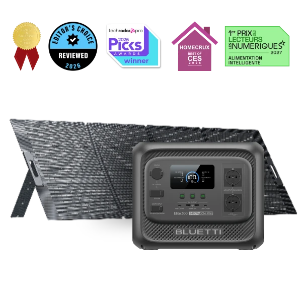 Elite 300 + 350W | 2 400 W, 3 014,4 Wh, 350 W Solaire