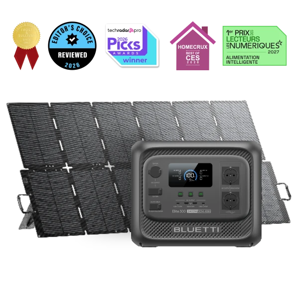 Elite 300 + 500W | 2 400 W, 3 014,4 Wh, 500 W Solaire