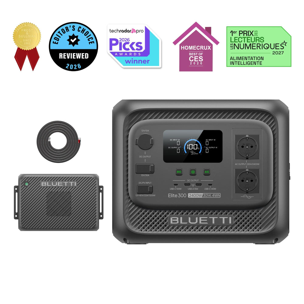 Elite 300 + Charger 2 | 2 400 W, 3 014,4 Wh,  Chargeur Dual 1200 W