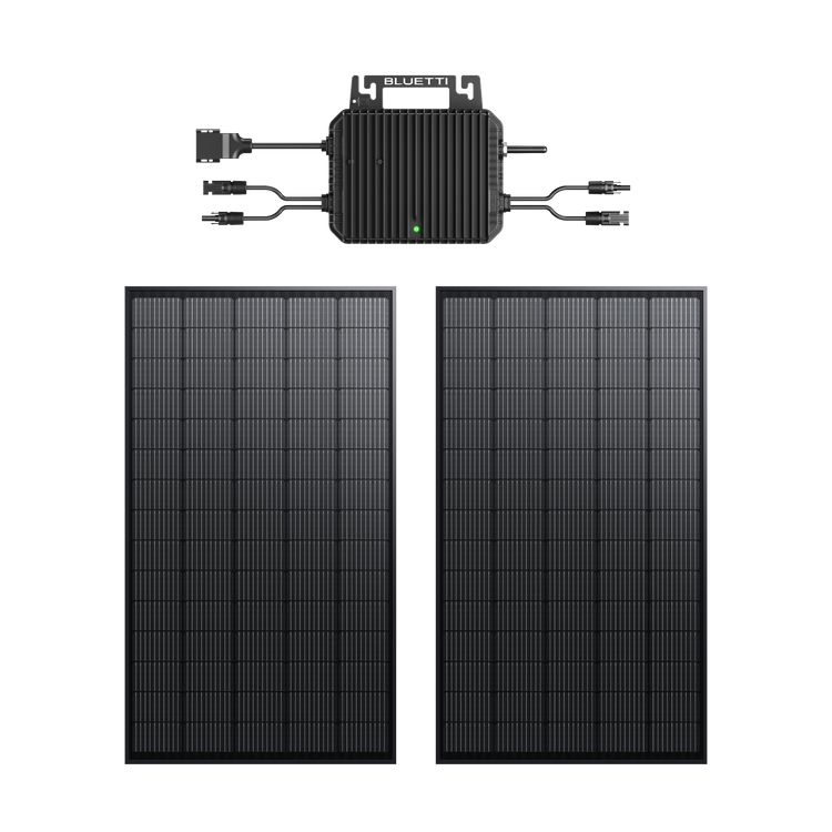 BLUETTI 2nd Gen du système solaire pour balcon | A80P+2*Panneau solaire 255 W
