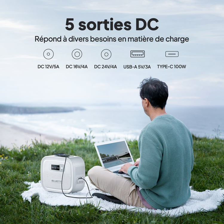 BLUETTI X60 Batterie externe CPAP de 614 Wh