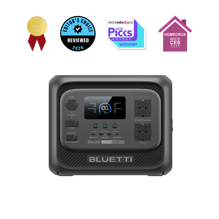 BLUETTI Elite 300 Station d’énergie portable | 2 400 W, 3 014,4 Wh