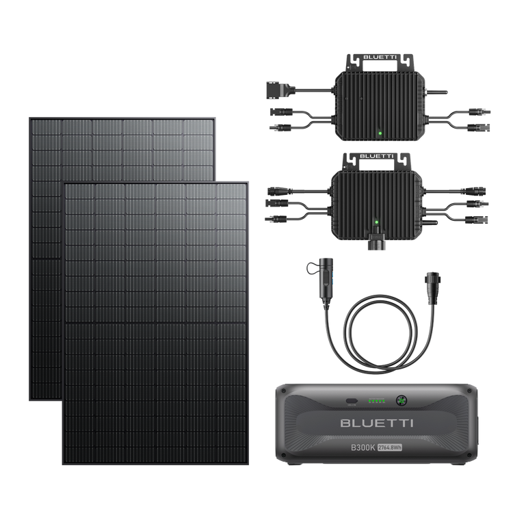 BLUETTI 2nd Gen du système solaire pour balcon | A80P+2*Panneau solaire 255 W