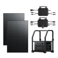 BLUETTI 2nd Gen du système solaire pour balcon | A80P+2*Panneau solaire 255 W