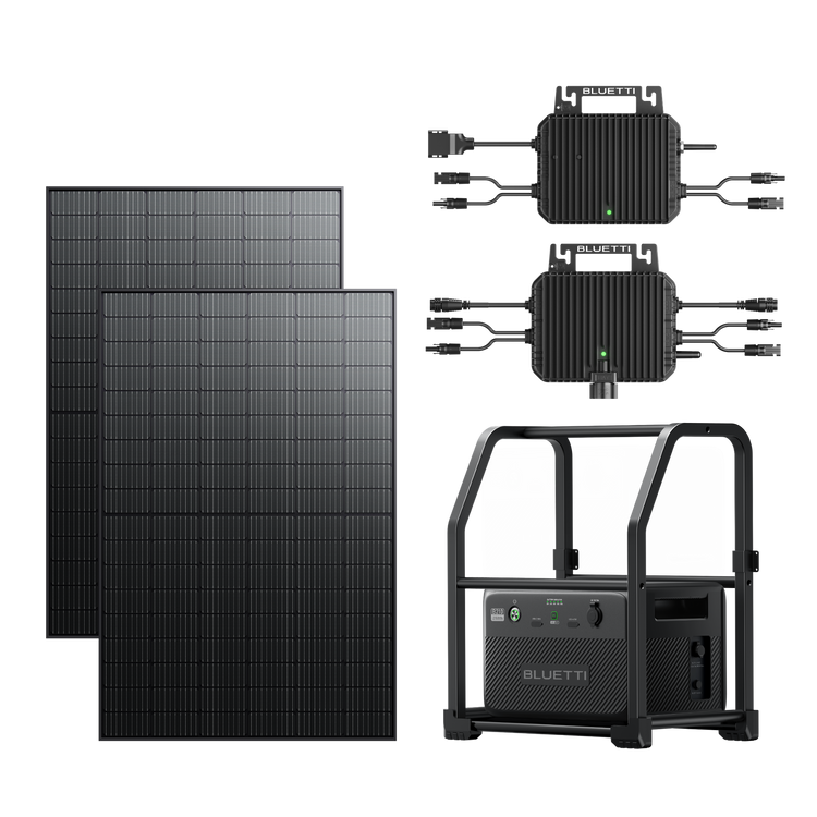 BLUETTI 2nd Gen du système solaire pour balcon | A80P+2*Panneau solaire 255 W
