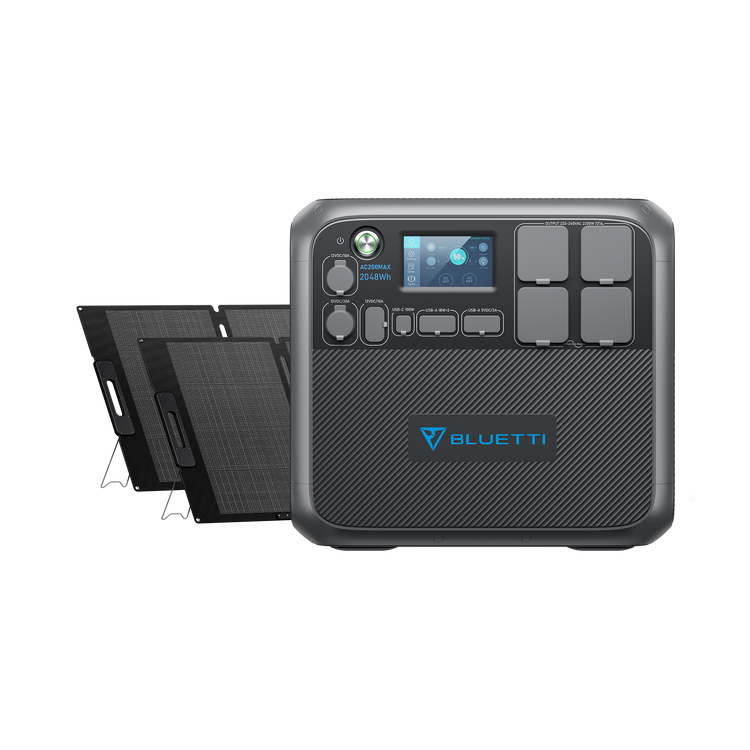 BLUETTI AC200MAX + MP200 Groupe électrogène solaire