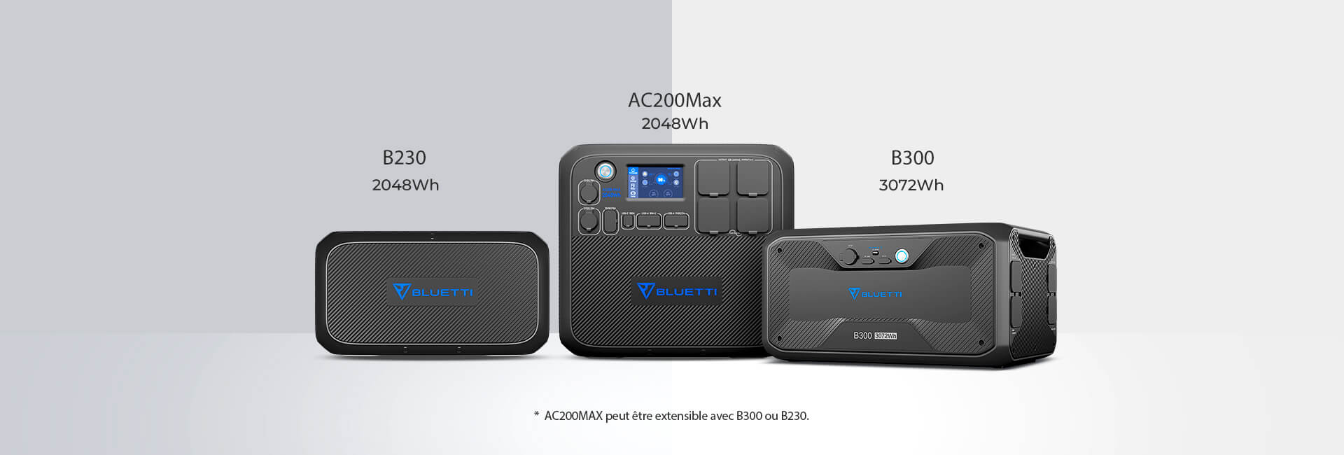 AC200MAX peut être extensible avec B230 ou B300