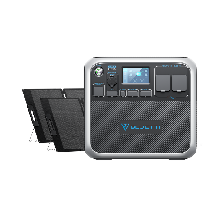 BLUETTI AC200P + MP200 Groupe électrogène solaire