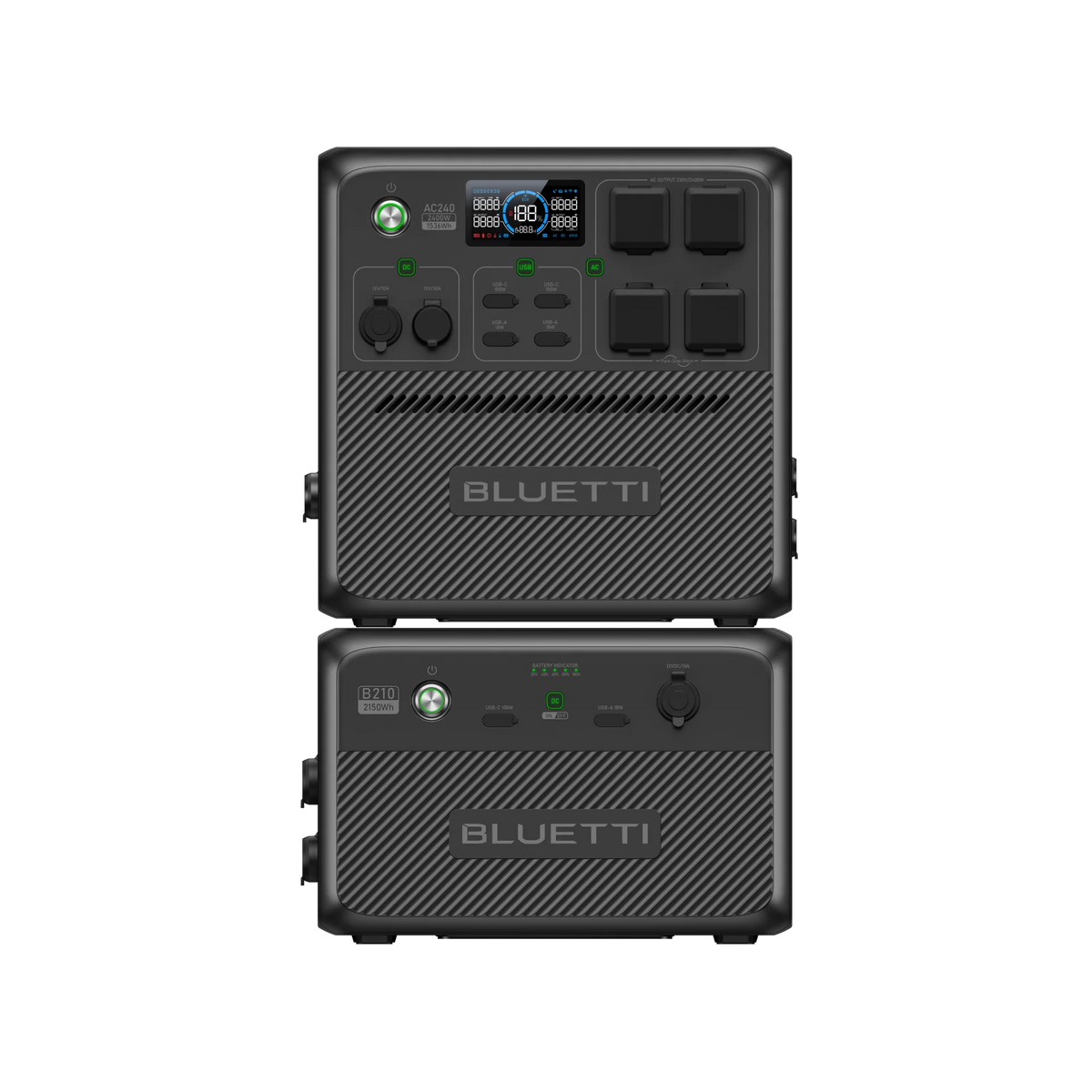 BLUETTI AC240 Station électrique portable | 2 400 W / 1 536 Wh