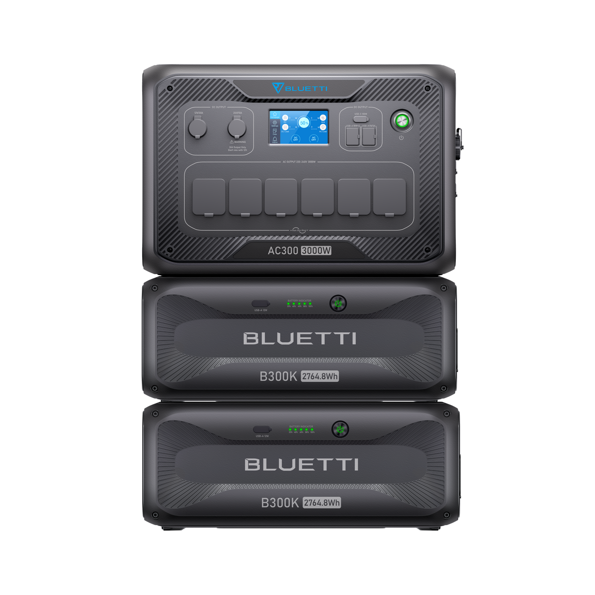 BLUETTI AC300 + B300K Batterie de secours domestique | 3 000 W, 2 764,8 Wh