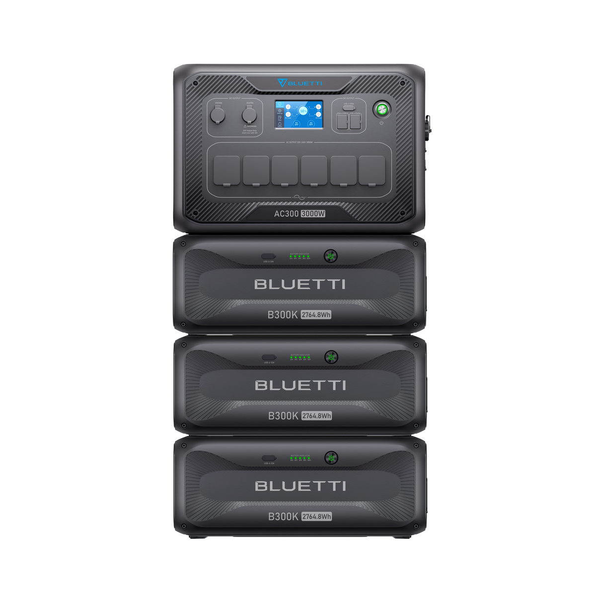 BLUETTI AC300 + B300K Batterie de secours domestique | 3 000 W, 2 764,8 Wh