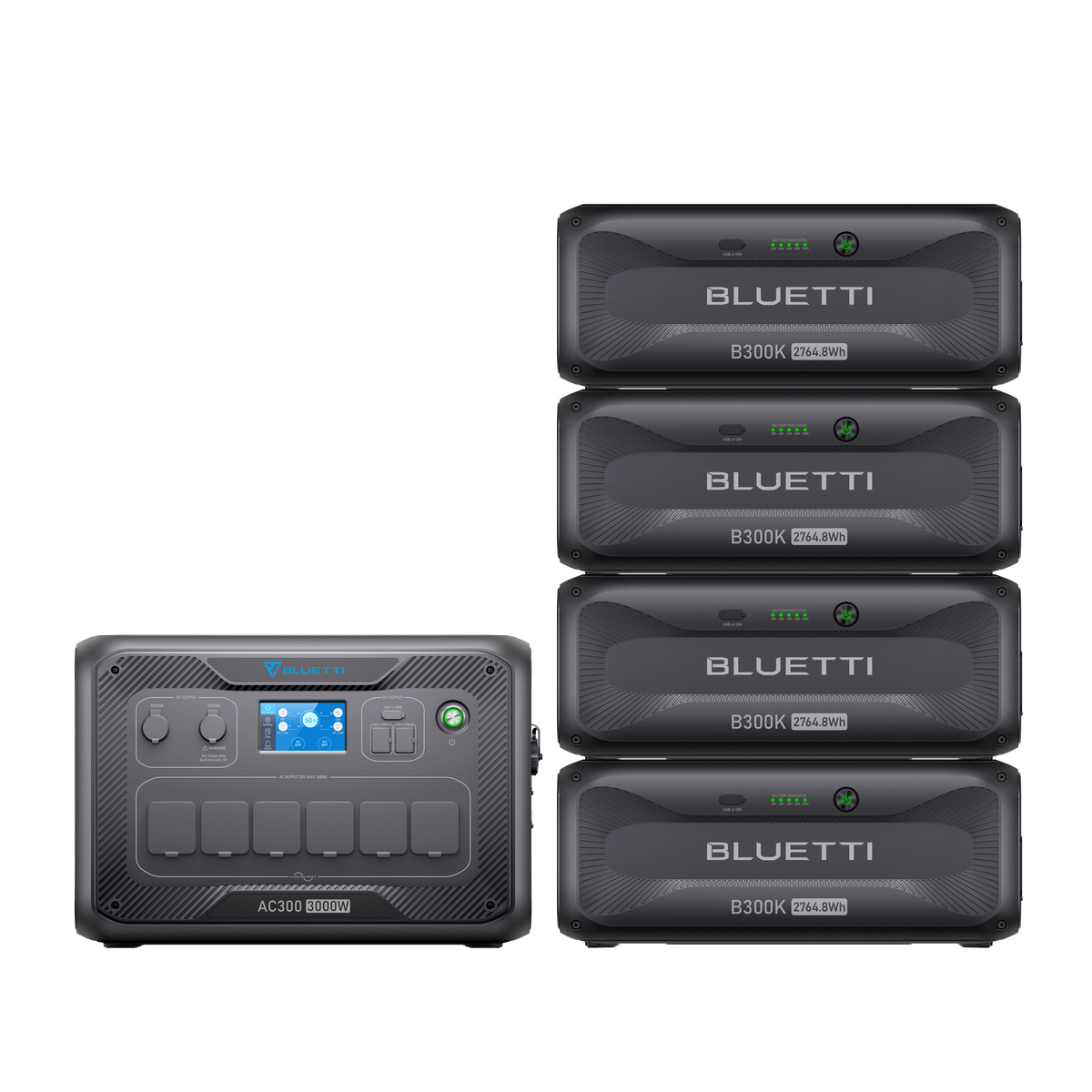 BLUETTI AC300 + B300K Batterie de secours domestique | 3 000 W, 2 764,8 Wh