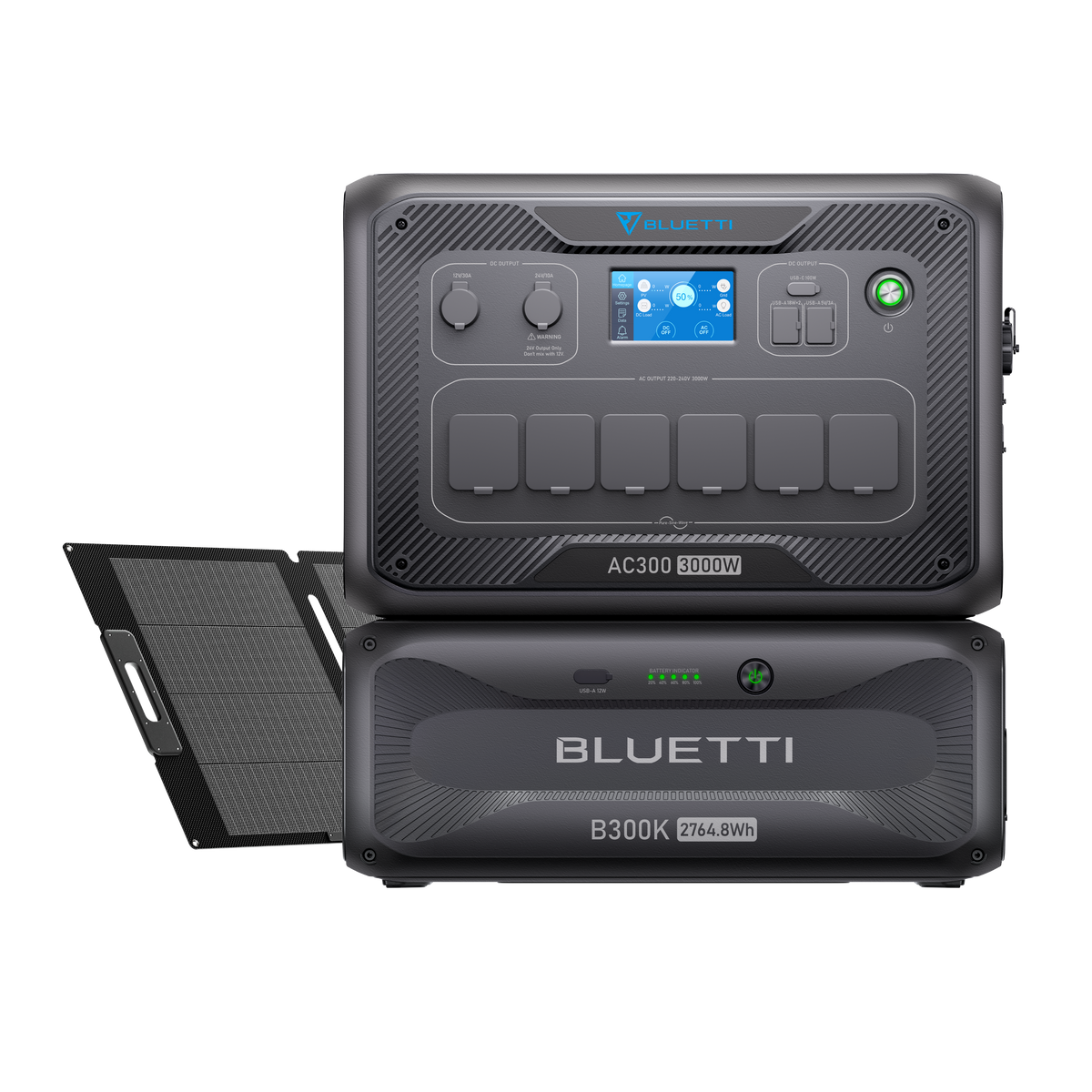 BLUETTI AC300 + B300K Batterie de secours domestique | 3 000 W, 2 764,8 Wh