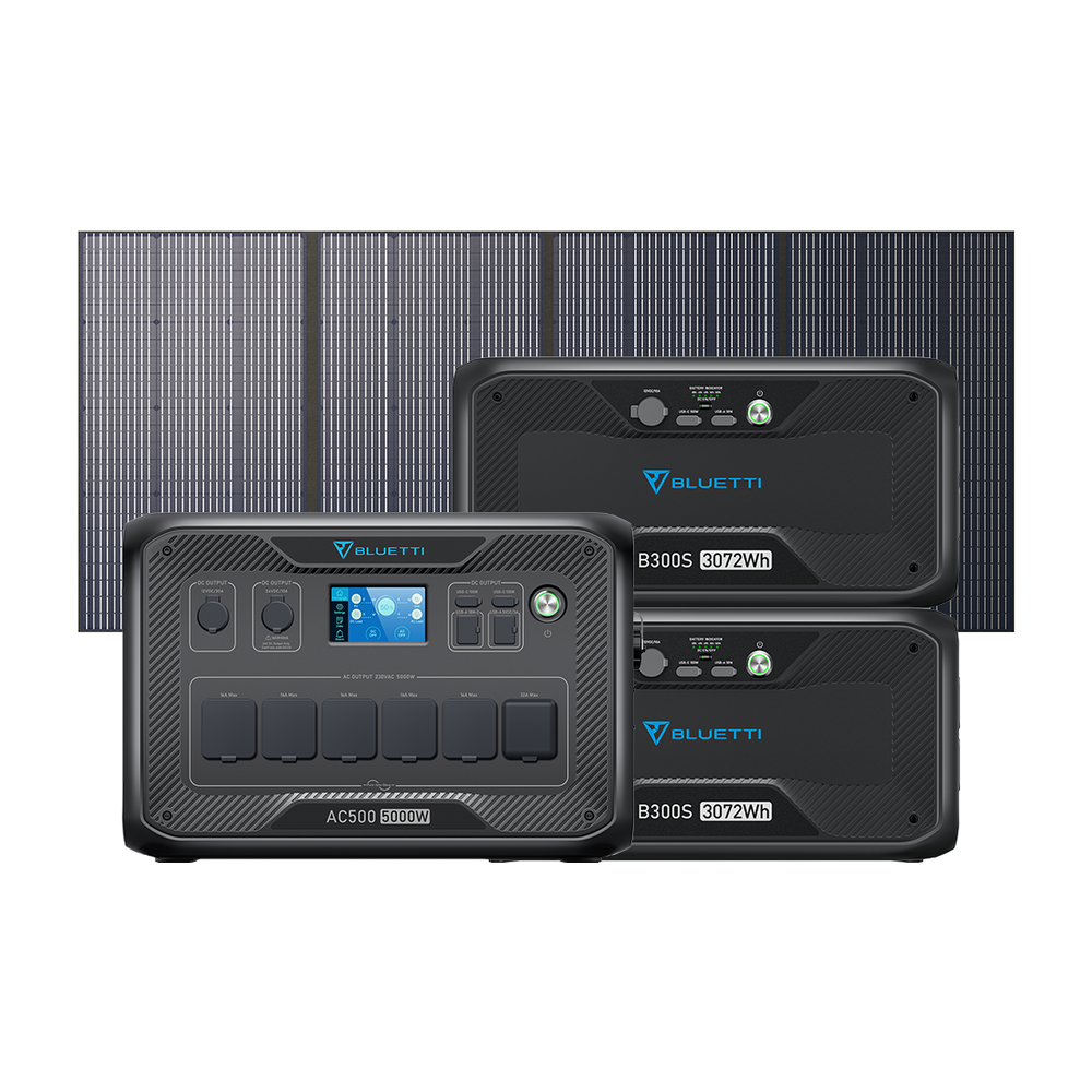 BLUETTI AC500 + 2*B300S  + PV350 Groupe électrogène solaire