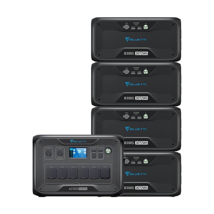 BLUETTI AC500+B300S Batterie de secours domestique | 5000 W / 3072 Wh