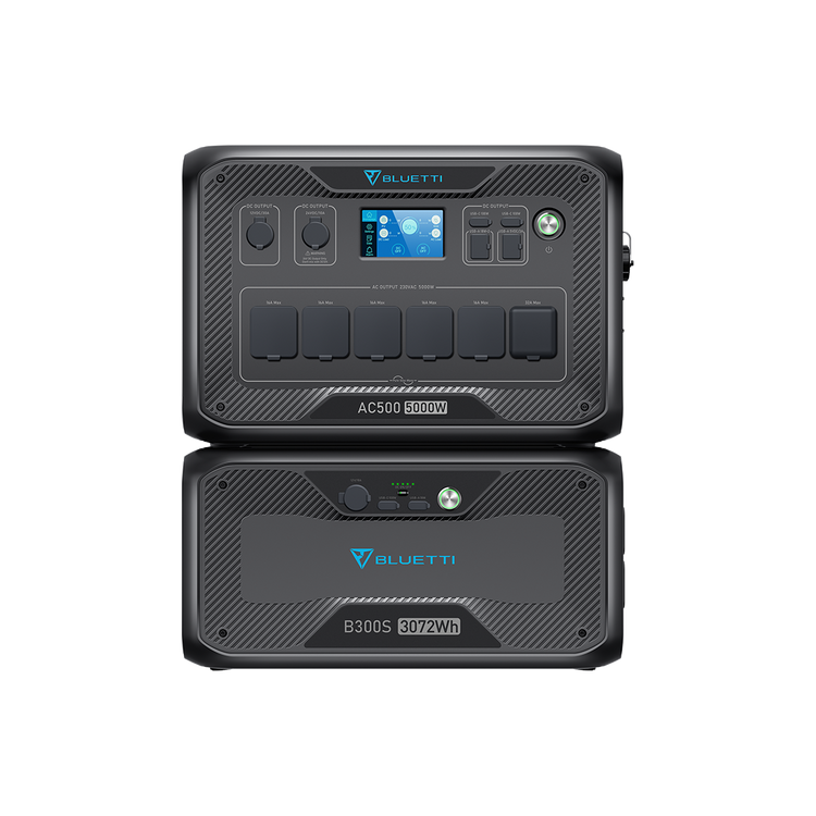 BLUETTI AC500+B300S Batterie de secours domestique | 5000 W / 3072 Wh