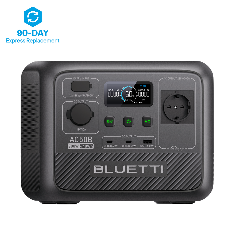 BLUETTI AC50B Station électrique portable | 700 W, 448 Wh