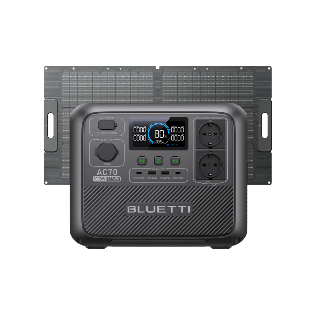BLUETTI AC70 Station électrique portable | 1000 W, 768 Wh