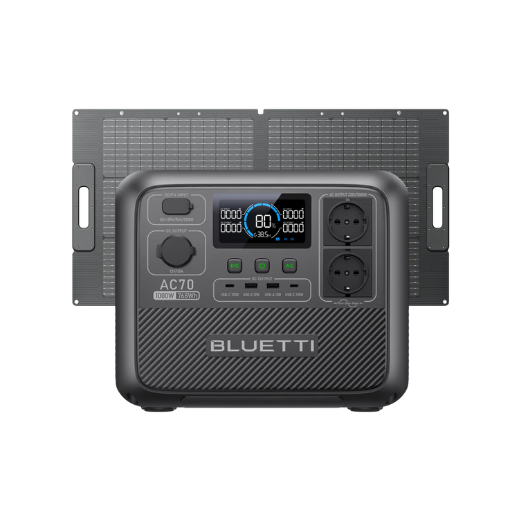 BLUETTI AC70 Station électrique portable | 1000 W / 768 Wh