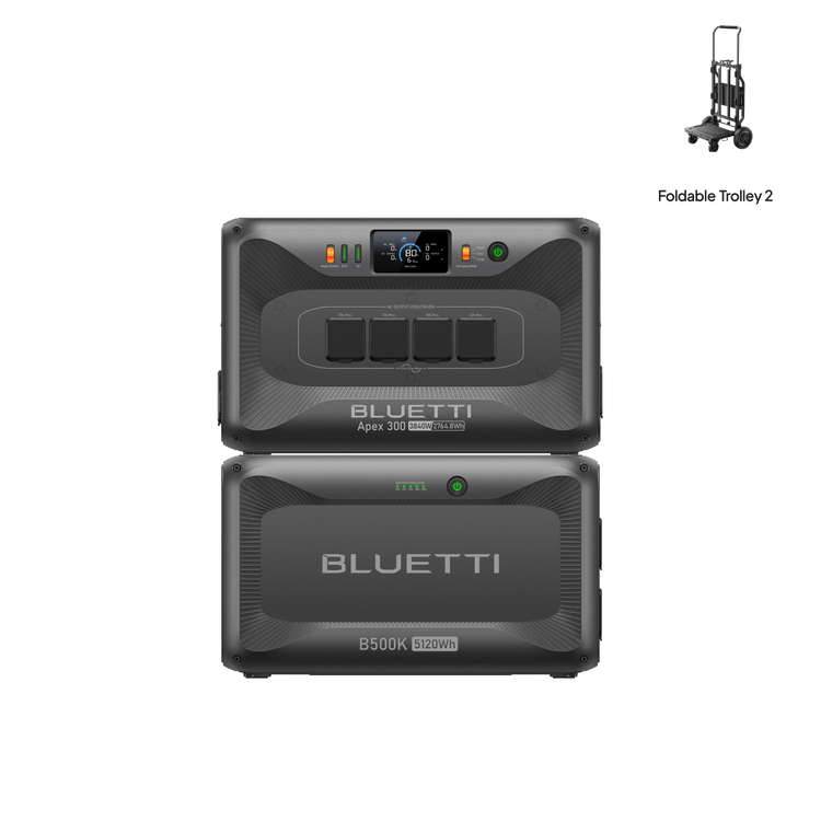 B500K Batterie d’extension + Apex 300+Chariot pliant 2