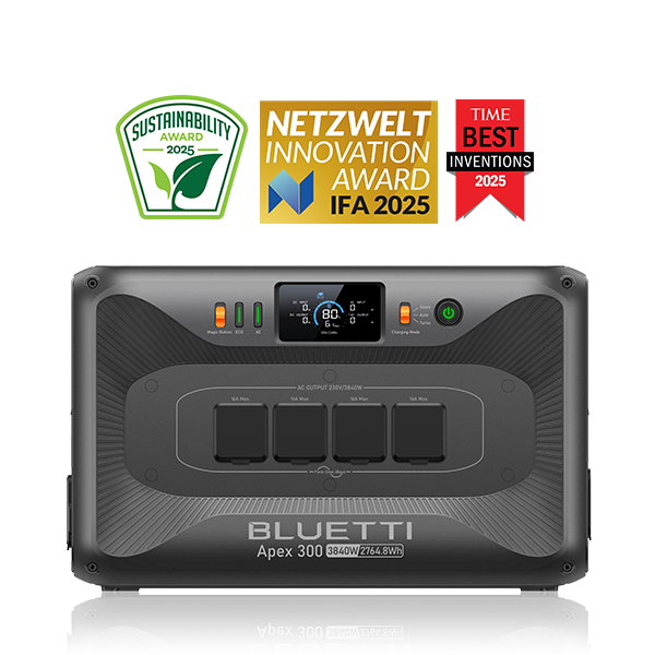 BLUETTI Apex 300 Station d'alimentation polyvalente | 3 840 W, 2 764,8 Wh