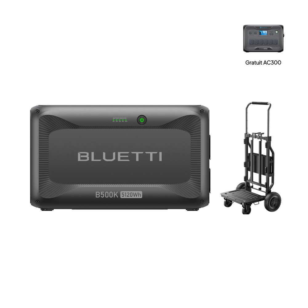 B500K Batterie d’extension +Chariot pliant 2