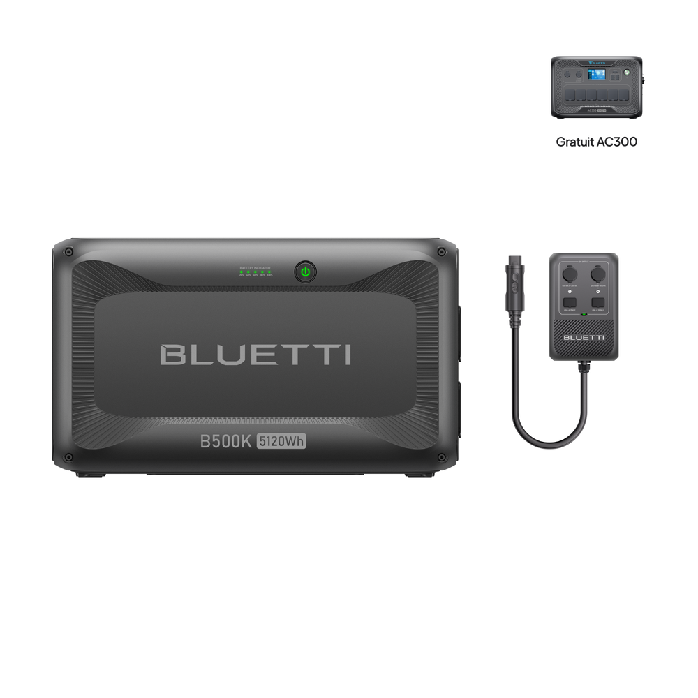 B500K Batterie d’extension+Hub D1（AC300 Gratuit）